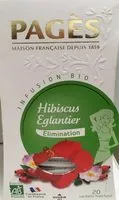 Mängden socker i Infusion bio hibiscus eglantier