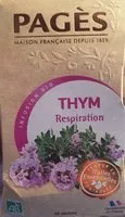 Mängden socker i Infusion bio thym respiration