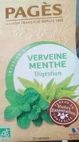 Mängden socker i Infusion bio verveine menthe digestion