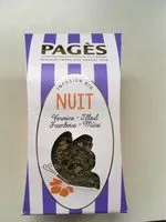 Mängden socker i infusion bio nuit verveine tilleul framboise mûre