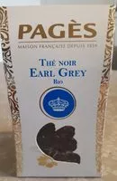 Mängden socker i Thé noir earl Grey