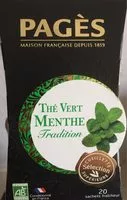 Mängden socker i THE VERT MENTHE BIO