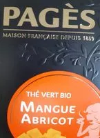 Mängden socker i Epicerie/thé vert bio mangue abricot