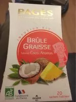 Mängden socker i INFUSION BRULE GRAISSES BIO