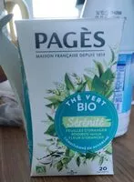 Mängden socker i Thé vert bio Sérénité