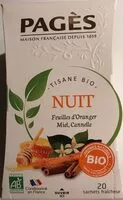 Mängden socker i Tisane bio nuit