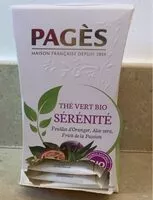 Mängden socker i Thé vert bio Sérénité