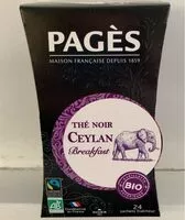 Mängden socker i Thé noir Ceylan Breakfast