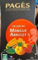 Mängden socker i The verg bio mangue abricot