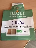 Mängden socker i Quinoa, Boulgour, Noisette & Figue Séchée