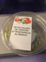 Mängden socker i Petite salade de tomates et mozzarella au basilic