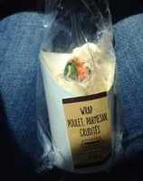 Mängden socker i Wrap poulet parmesan crudites