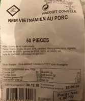 Mängden socker i Nem Vietnamien au porc