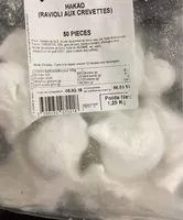 Mängden socker i Hakao ravioli aux crevettes