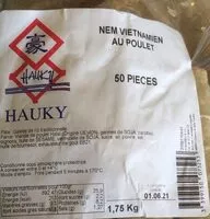 Mängden socker i Nem vietnamien au poulet