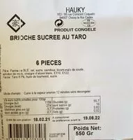 Mängden socker i Brioche sucree au taro