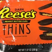 Mängden socker i Reese's peanut butter cup dark chocolate