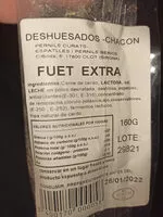 Mängden socker i fuet extra