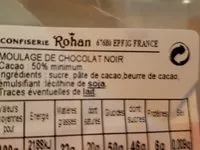 Mängden socker i Moulage de chocolat noir