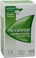 Mängden socker i Nicorette 105 Gommes 2MG Menthe Fraîche