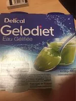 Mängden socker i Delical Gelodiet Eau Gélifiée Saveur Pomme Verte - 4 Pots De