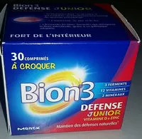 Mängden socker i Bion 3 Junior Goût Framboise 30 Comprimés