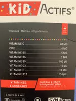 Mängden socker i Laboratoire Synactifs Kidactifs