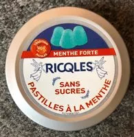 Mängden socker i RICQLÈS, Pastilles Menthe Sans Sucres - Boîte 50G