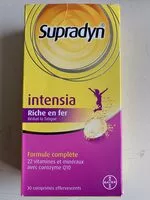 Mängden socker i Bayer Supradyn Intensia 30 Comprimés Effevescents