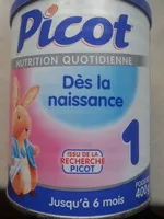 Mängden socker i Dès la naissance 1