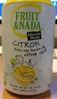 Mängden socker i Fruit & Nada Citron avec un touche de citron vert