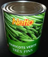 Mängden socker i Haricots verts très fins