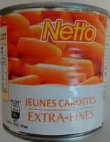 Mängden socker i Jeunes carottes extra fines