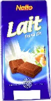 Mängden socker i Tablette familiale chocolat au lait - 100g