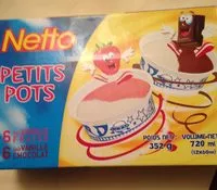 Mängden socker i Netto Petits Pots *12 Vanille Fraise Choco