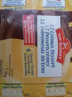 Mängden socker i 6 saveur vanille 6 saveur chocolat
