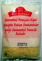 Mängden socker i Emmental français râpé