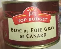 Mängden socker i Bloc de foie gras de canard