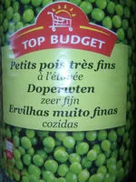 Mängden socker i Petits pois très fins à l'étuvée