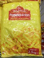 Mängden socker i Pommes Frites préfrites et surgelées
