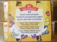Mängden socker i 12 Yaourts sucrés aromatisés