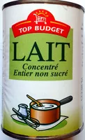 Mängden socker i Lait concentré entier non sucré