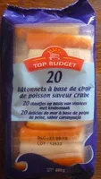 Mängden socker i 20 Bâtonnets saveur crabe