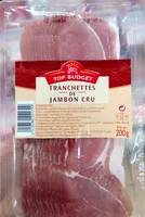Mängden socker i Tranchettes de jambon cru