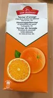 Mängden socker i Nectar d'orange à base de jus concentré avec édulcorant