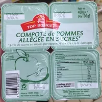 Mängden socker i Coupelle compote de pommes allégée en sucres