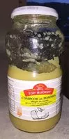 Mängden socker i Compote de pommes allégée en sucres