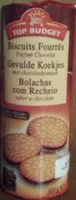 Mängden socker i Biscuits fourrés parfum chocolat
