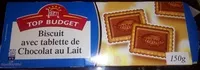 Mängden socker i Biscuits avec tablettes de chocolat au lait