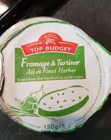 Mängden socker i Fromage à tartiner Ail & Fines Herbes